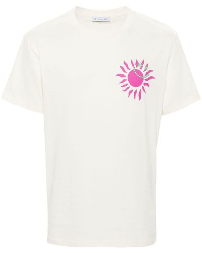 Manuel Ritz T-shirt Met Print - Wit