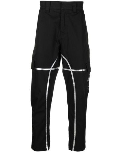 Ferrari Pantalones de chándal con logo estampado - Negro