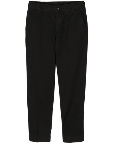 James Perse Tapered-leg Canvas Trousers - Black
