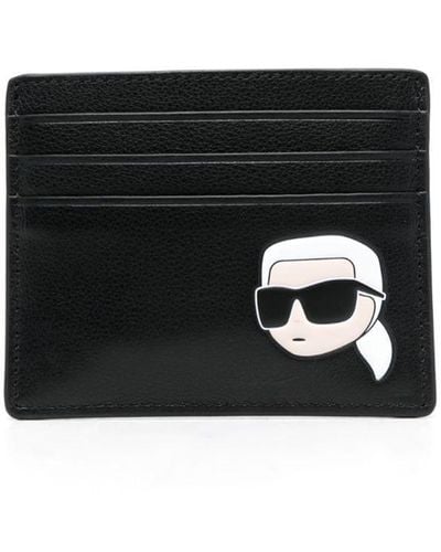 Karl Lagerfeld Ikonik 2.0 カードケース - ブラック