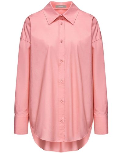 12 STOREEZ Long-sleeve Cotton Shirt - Pink