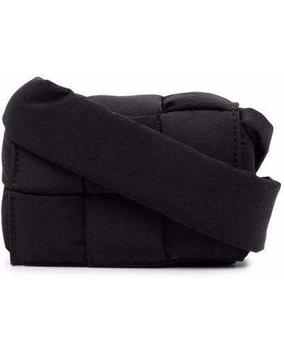 Bottega Veneta Cassette Quilted Shoulder Bag - Black