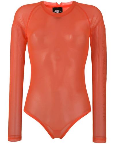Nike Sheer Bodysuit - Orange