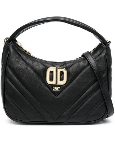 DKNY Delphine キルティング ハンドバッグ - ブラック