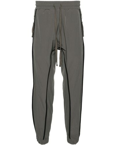 Thom Krom Contrasting-trim Technical-jersey Trousers - Grey