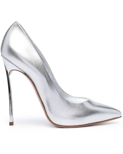 Casadei Zapatos Blade con tacón de 110mm - Blanco