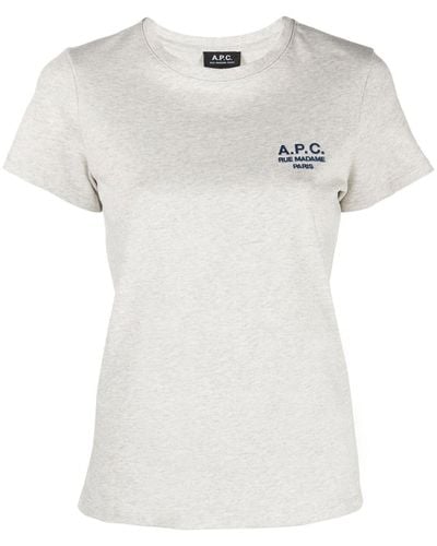 A.P.C. ロゴ Tシャツ - ホワイト