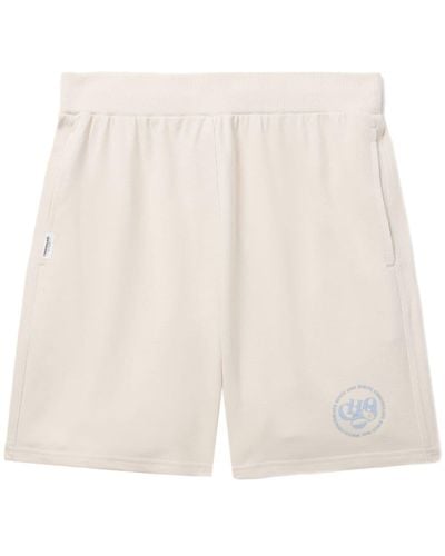 Chocoolate Pantalon de jogging en coton à logo imprimé - Blanc