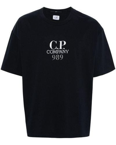 C.P. Company T-shirt en coton à logo brodé - Noir