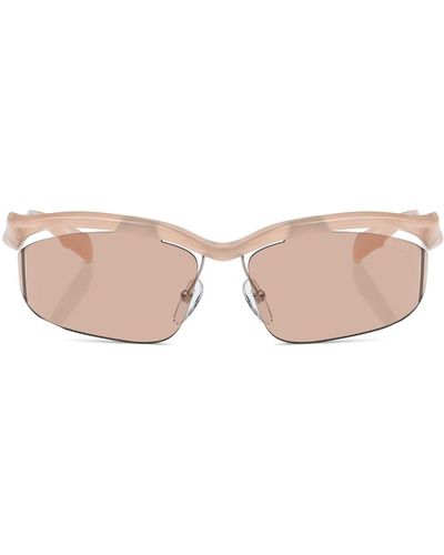 Prada Prada Pr A25s Geometric Frame Sunglasses - Pink