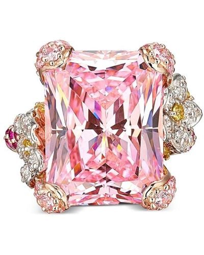 Anabela Chan 18kt Rose Gold Cinderella Pink Sapphire Cocktail Ring