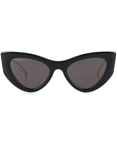 Gucci Double G Cat-eye Sunglasses - Brown