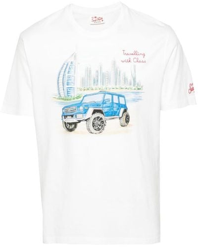 Mc2 Saint Barth T-shirt con stampa grafica - Blu