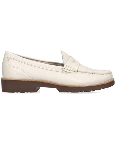 KG by Kurt Geiger Melody Leather Loafers - Natural