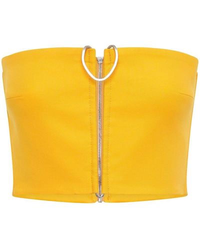 Dion Lee Mobius Bandeau Top - Yellow