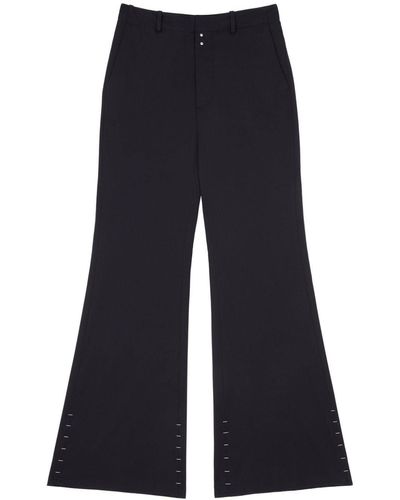 MM6 by Maison Martin Margiela High-waisted Flared Trousers - Blue