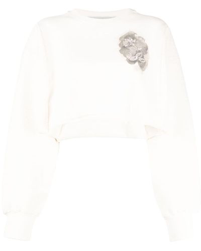 Golden Goose Toile De Jouy-embroidered Sweatshirt - White