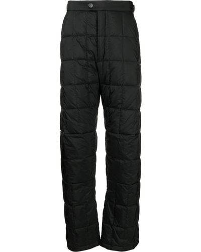 Ienki Ienki Quilted Two-pocket Straight Trousers - Black