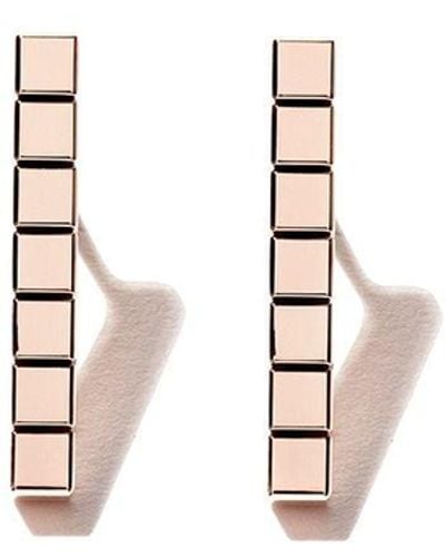 Chopard 18kt Rose Gold Ice Cube Pure Earrings - White