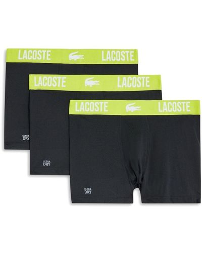 Lacoste Set aus drei Boxershorts mit Logo-Bund - Gelb