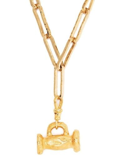 Alighieri Anchor Detail Necklace - Metallic