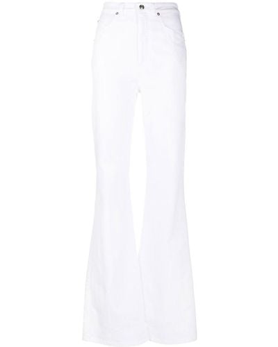 N°21 Ausgestellte High-Waist-Jeans - Weiß