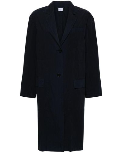 Aspesi Single-breasted Poplin Coat - Black