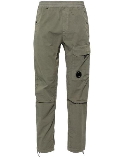 C.P. Company Lens-detail Cargo Trousers - Green