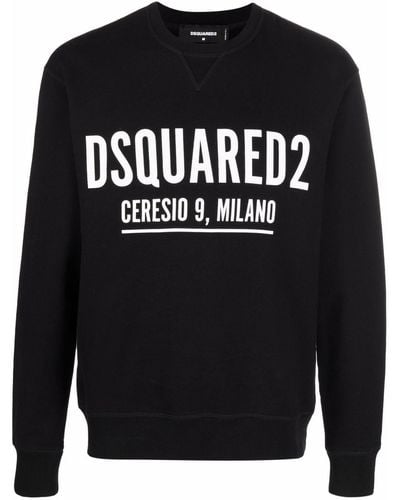 DSquared² ディースクエアード ロゴ スウェットシャツ - ブラック