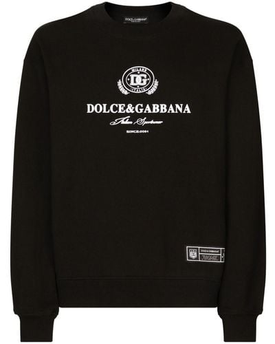 Dolce & Gabbana Sweatshirt mit Logo-Print - Schwarz