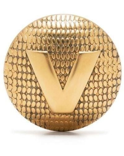 Vetements Logo Plaque Clip-on Earrings - Metallic