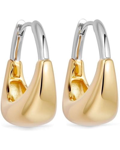 Astley Clarke 18kt Recycled Gold Vermeil And Sterling Silver Aurora Hoop Earrings - Metallic
