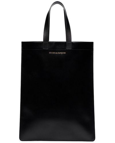 Comme des Garçons Logo Print Tote Bag - Black