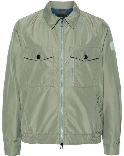 PS by Paul Smith Zip-Up Lightweight Jacket - Green