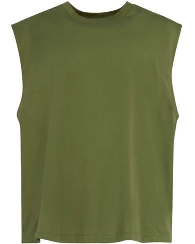 Marni Graphic-print Cotton Tank Top - Green