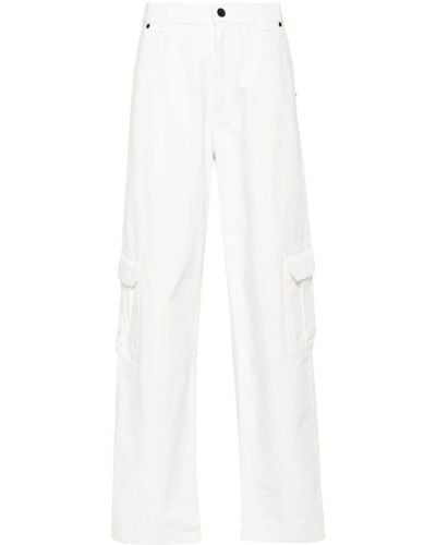 The Mannei Melas Cargo-Jeans mit hohem Bund - Weiß