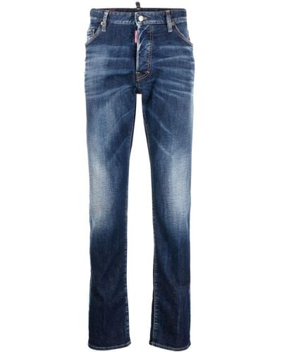 DSquared² Cool Guy Jeans in Distressed-Optik - Blau