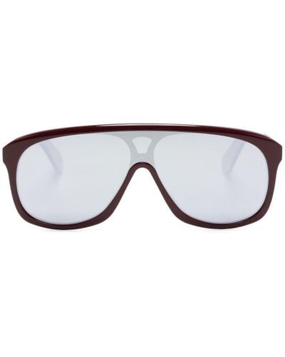 Chloé Jasper Shield-frame Sunglasses - Red
