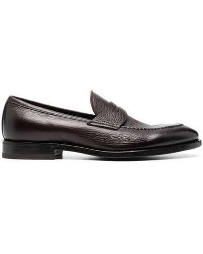 Henderson Loafer aus strukturiertem Leder - Schwarz