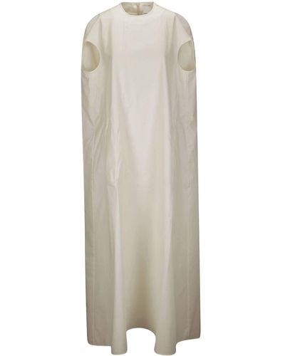 Sportmax Sleeveless Cotton Maxi Dress - White