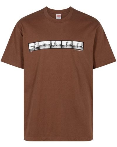 Supreme Milford Graves Cotton T-shirt - Brown