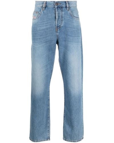 DIESEL Jeans con ricamo D-Viker - Blu