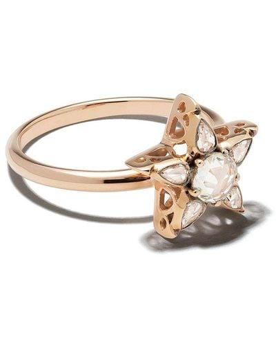Selim Mouzannar 18kt Rose Gold Diamond Star Ring - White