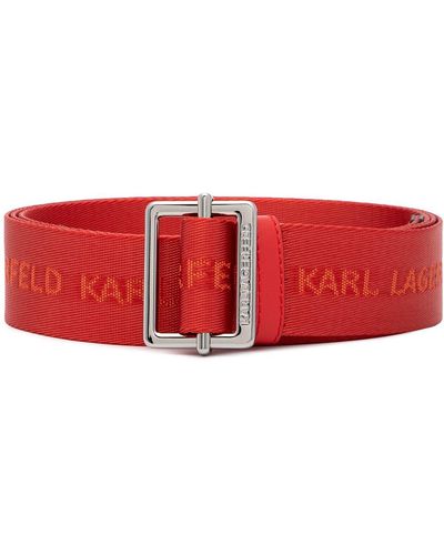Karl Lagerfeld K/webbing ベルト - レッド