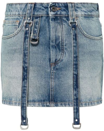 Off-White c/o Virgil Abloh Jupe en jean à poches cargo - Bleu