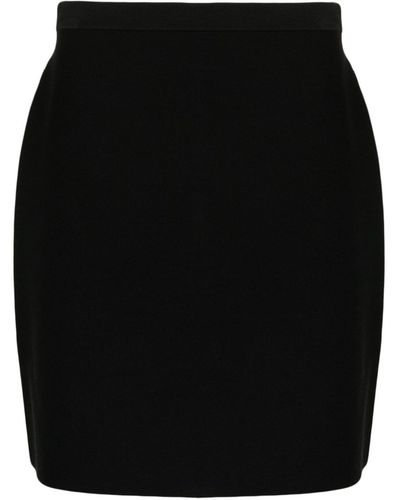 Theory Ribbed Mini Skirt - Black