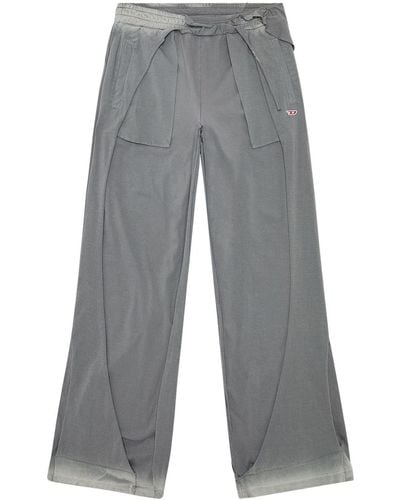 DIESEL Pantalones de chándal P-Topahoop-N1 rasgados - Gris
