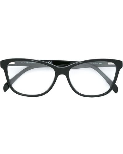 Emilio Pucci スクエア眼鏡フレーム - ブラック