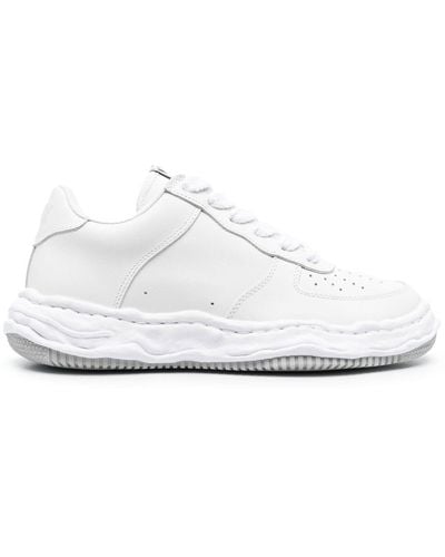 Maison Mihara Yasuhiro Perforated-detail Low-top Trainers - White