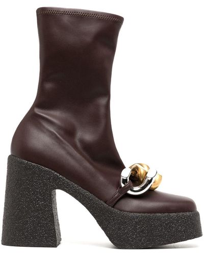 Stella McCartney Skyla 110mm Ankle Boots - Brown